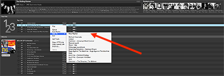 Spotify right click on album