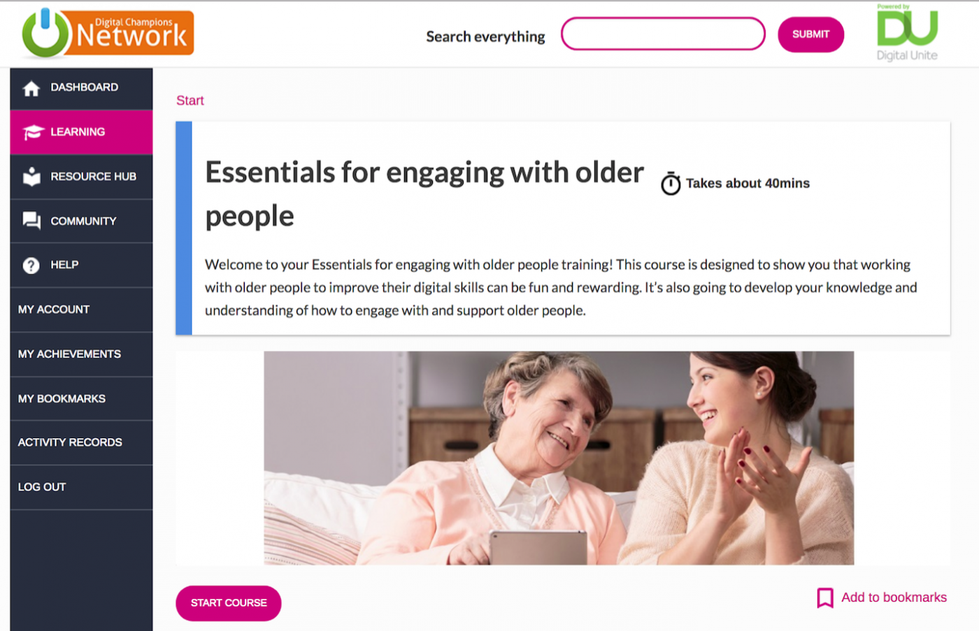 Age UK course