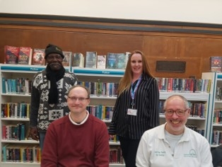 Digital Champions Bill and David with Learner George and Jenny from Waltham Forest Council