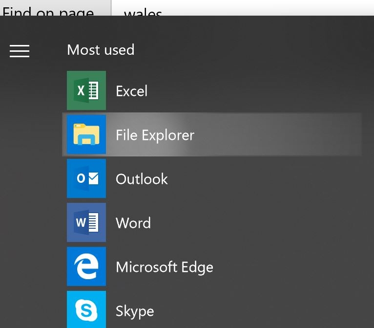 file explorer