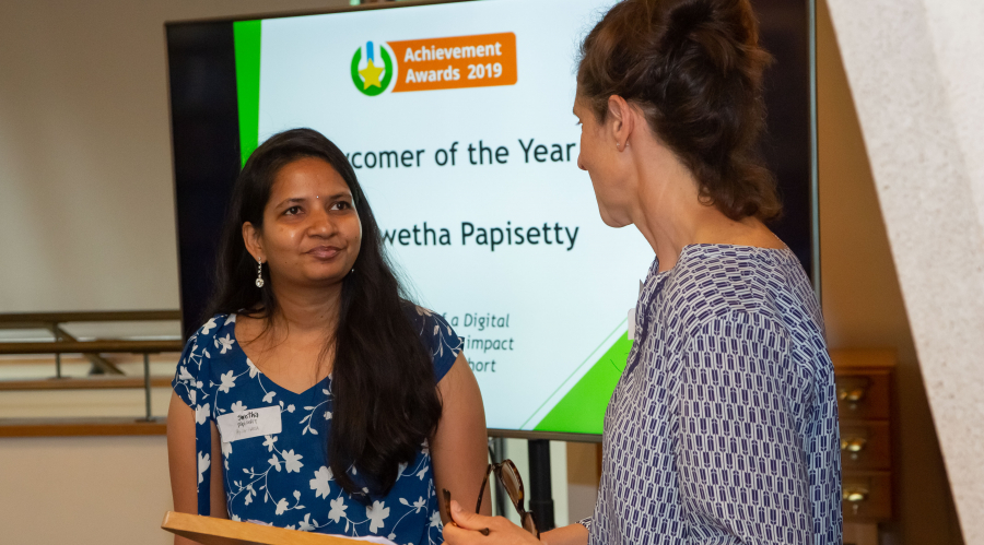 Swetha Papisetty and Emma Weston from Digital Unite